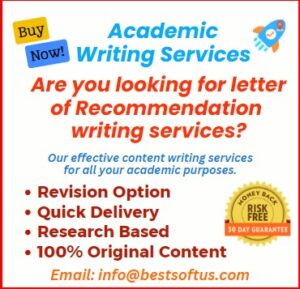 Letter Of Recommendation (LOR) Writing Services