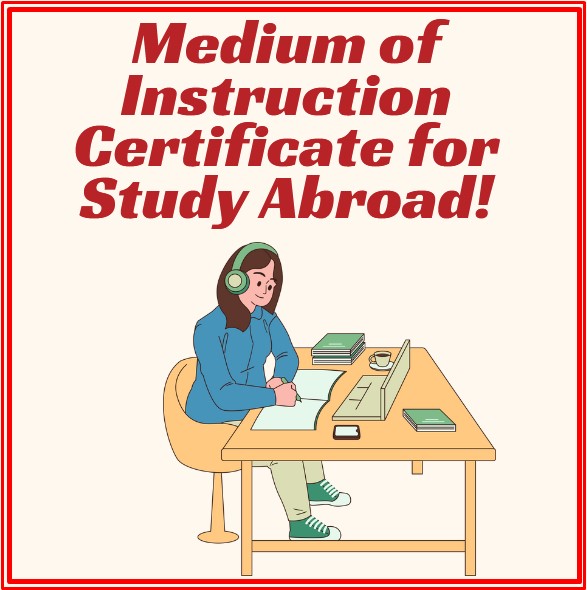medium of instruction certificate